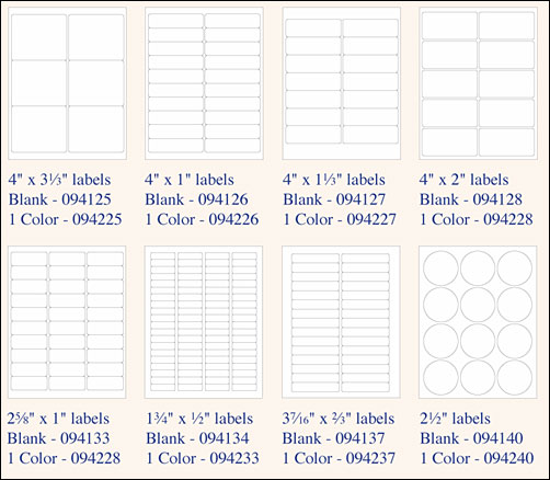 Stock & Custom Laser Labels