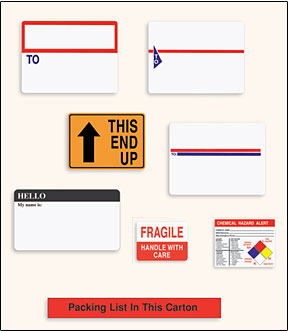 Preprinted Sales & Office Labels